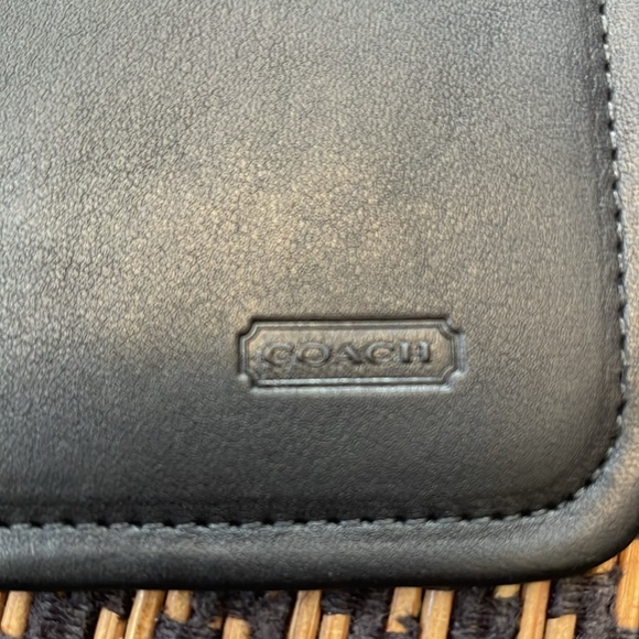 Vintage Coach Skinny Case 7170 black -skinny makeup case -  black - Picture 5 of 7